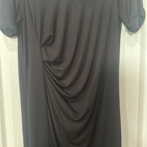 Mod Ref Sz S short sleeve, side Hilow slit side hem maxi black NWT - Picture 2 of 7